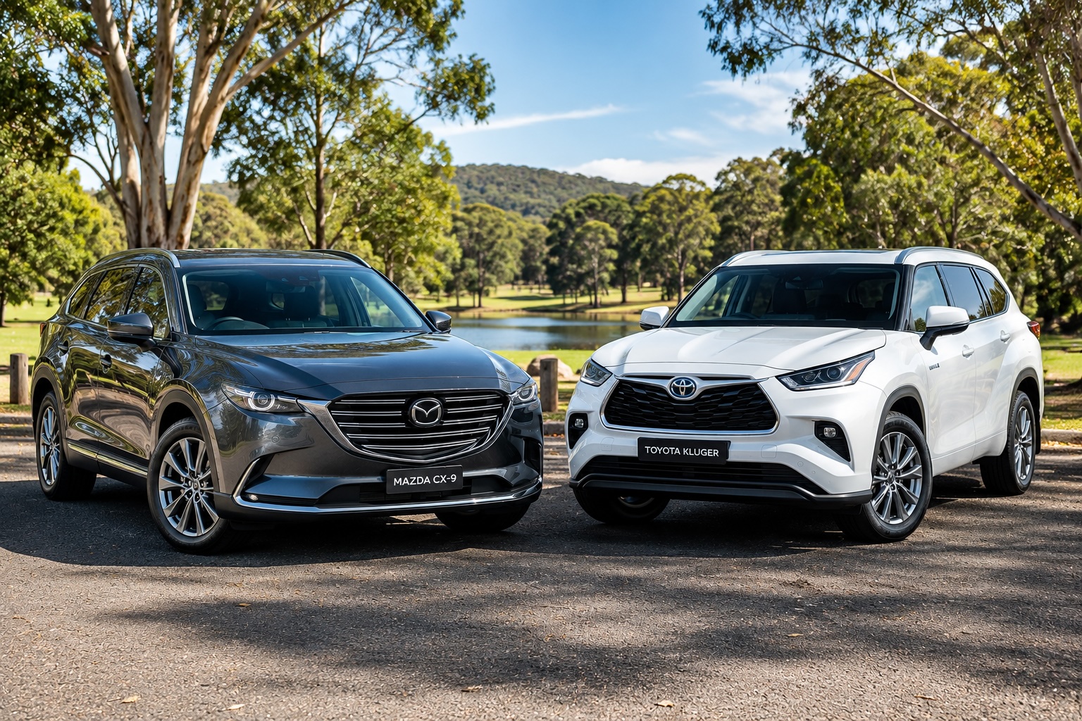 Mazda CX-9 Touring AWD vs Toyota Kluger GXL Hybrid AWD