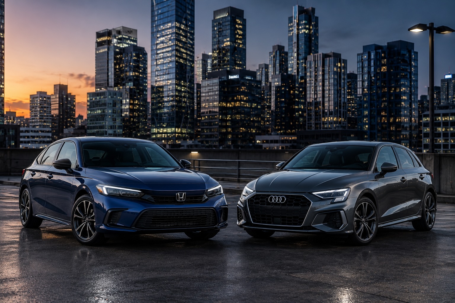 2025 Honda Civic LX e:HEV vs Audi A3 35 TFSI Sportback