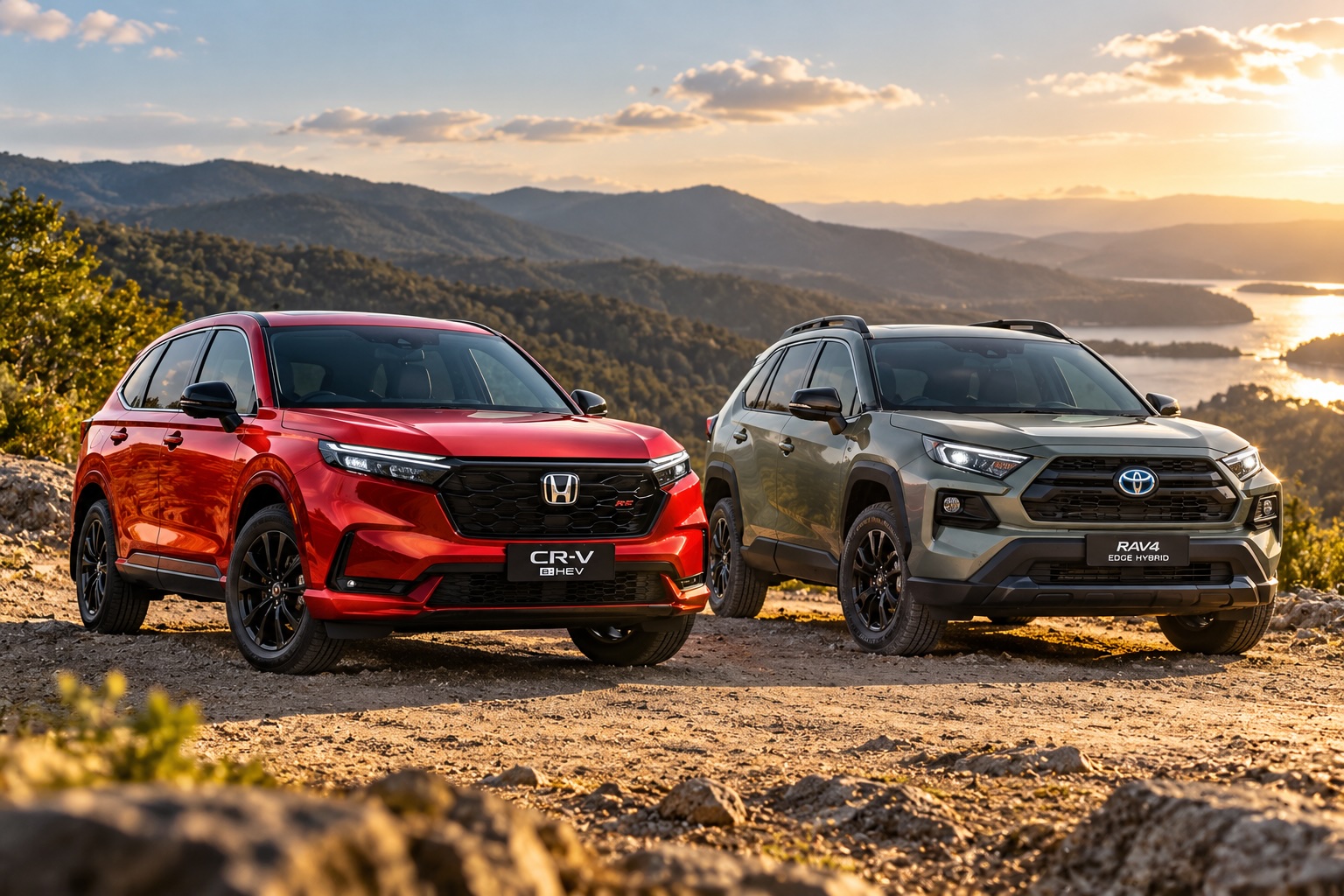 Honda CR-V RS e vs Toyota RAV4 Edge Hybrid