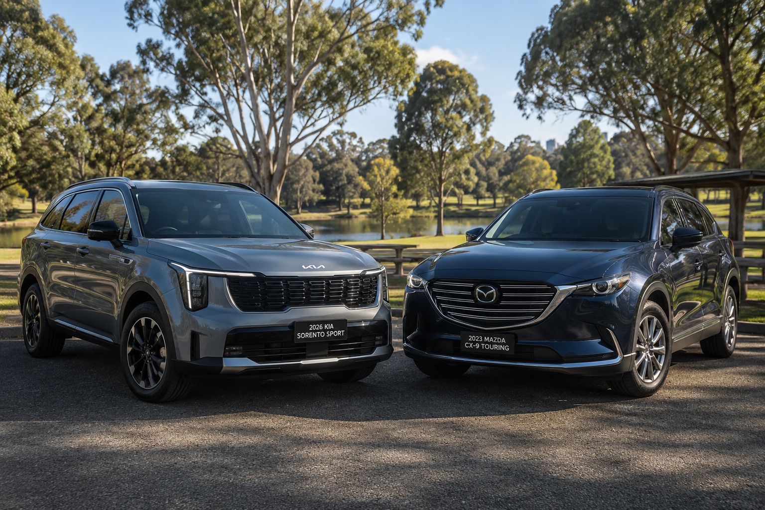 2026 Kia Sorento Sport vs 2023 Mazda CX-9 Touring